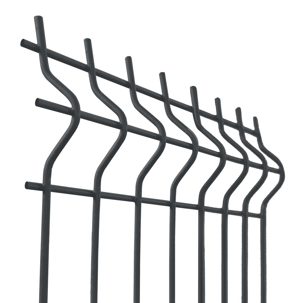 Zváraný plotový panel 3D ZnPVC 2500x1030x4mm antracit