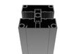 80x80-as alumínium oszlop és fedélkészlet - 6000mm R7016