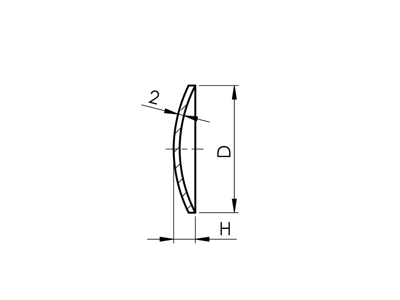 Rozsdamentes korong AISI304, D48/t2mm/H8