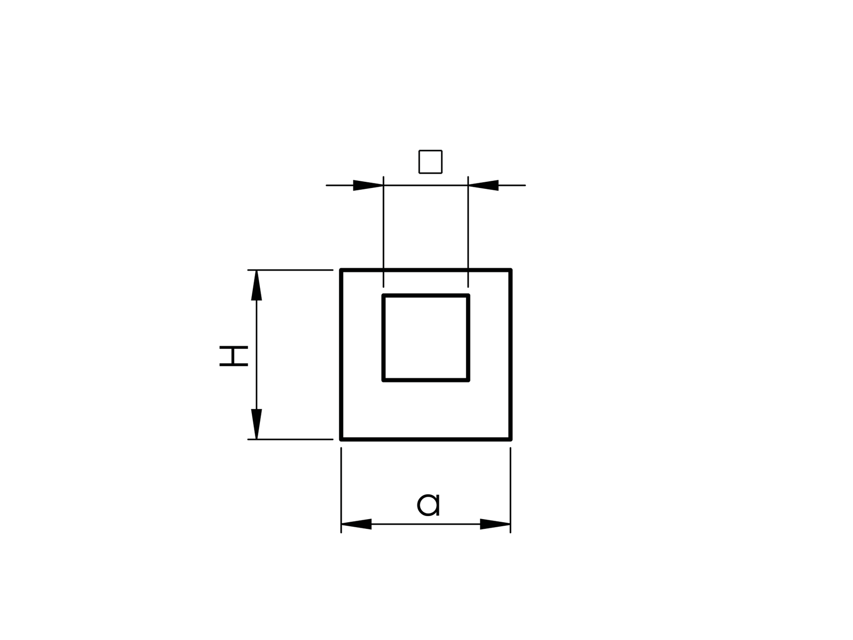 Rozsdam.12x10-es keresztrúdtartó zártszelvényre