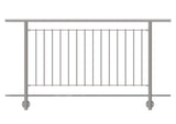Vertikális pálcás korlát szett - 2000x1000 mm