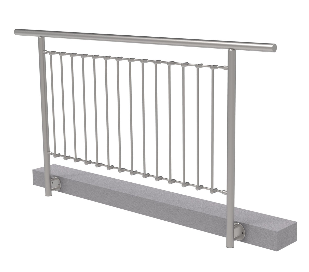 Vertikális pálcás korlát szett - 2000x1000 mm