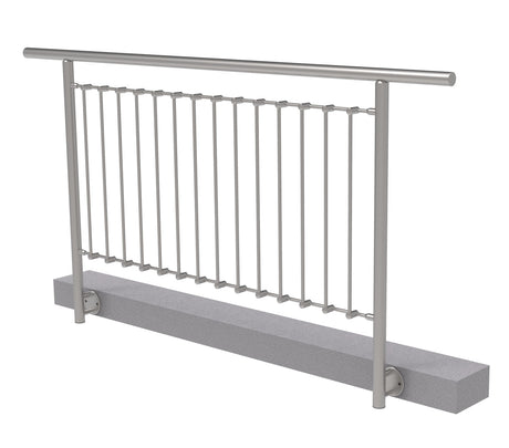 Vertikális pálcás korlát szett - 2000x1000 mm