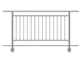 Vertikális pálcás korlát szett - 2000x1000 mm