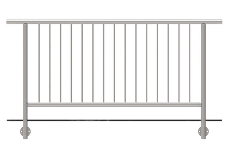 Vertikáis pálcás korlát szett - 2000x1000 mm