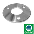 Talp-korlátoszlop rögzítőelem AISI304, D120/d42,4