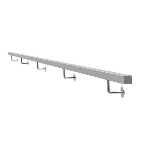 Falikapaszkodó AISI304, 40x40mm/L5000mm
