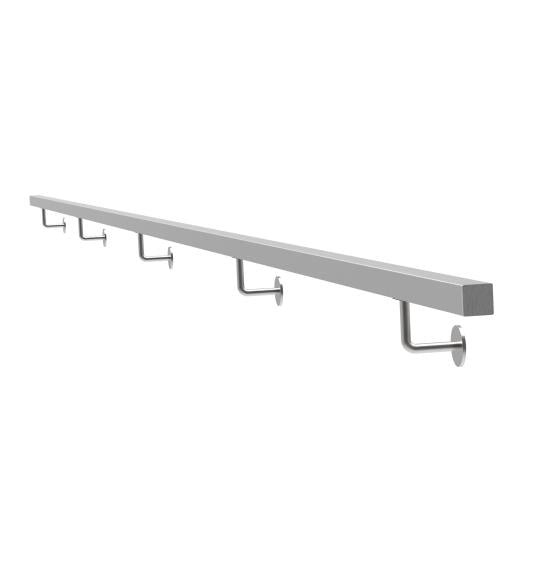 Falikapaszkodó AISI304, 40x40mm/L5000mm