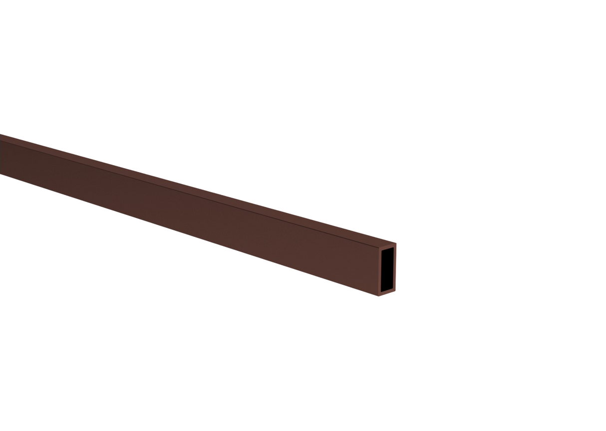 Alumínium lamella, 20x10x1,5-6000mm, barna RAL8017