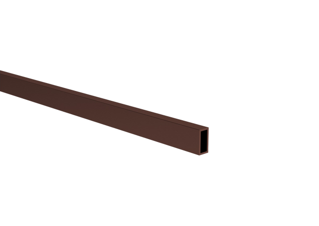 Alumínium lamella, 20x10x1,5-6000mm, barna RAL8017