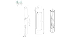 Rozsdam.portálzártok B1/30-20x85, zárhoz INOX