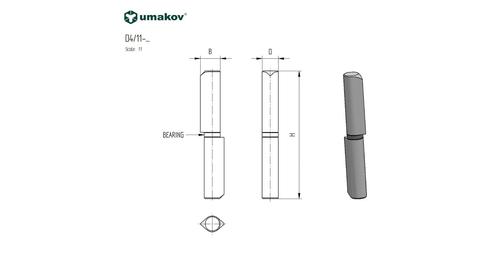 Diópánt D16, L120mm