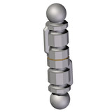 Hegeszthető zsanér - kovácsoltvas jellegű D=21mm,