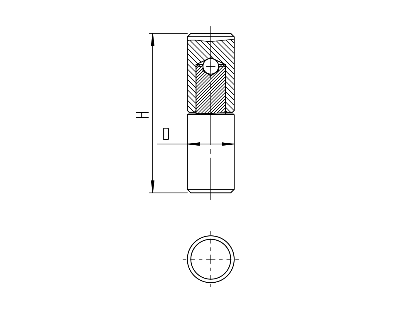 Hegeszthető zsanér - csepp profil D27, L90mm