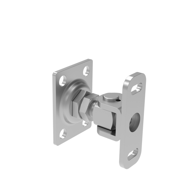 Talpas kapuforgáspont kontraanyával, INOX, M16