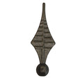 Kovácsoltvas csúcsdísz h165, b53mm
