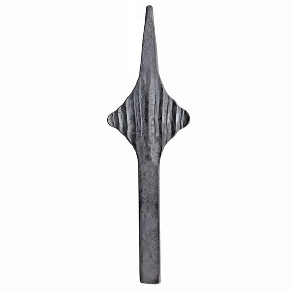 Kovácsoltvas csúcsdísz h150, b45, n12x12mm