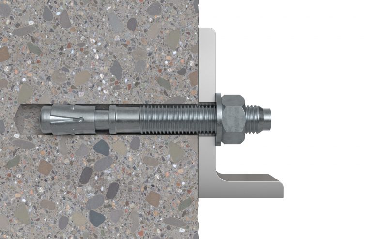 Szénacél Fischer alapcsavar M12, d12, L124