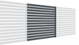 Kerítés összeállítás 20x100 léccel, 1,85x2m