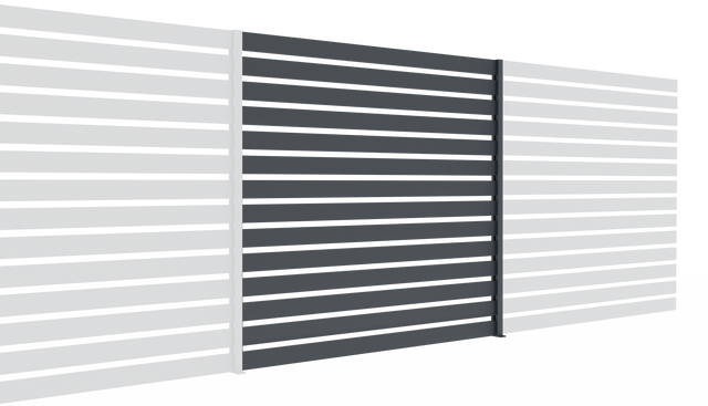 Kerítés összeállítás 20x100 léccel, 1,85x2m