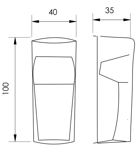 ROLLKIT fotocella falra szerelhető max 12m