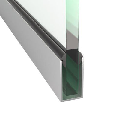 Tükörfény alumín. U profil 36x19x2mm
