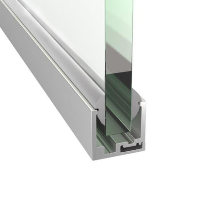 Alumínium U profil üveg válaszfalhoz-20x21mm