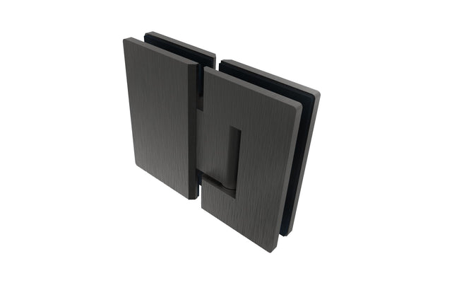 Rozsdamentes zsanér üvegajtóra/üvegfalra BLACK