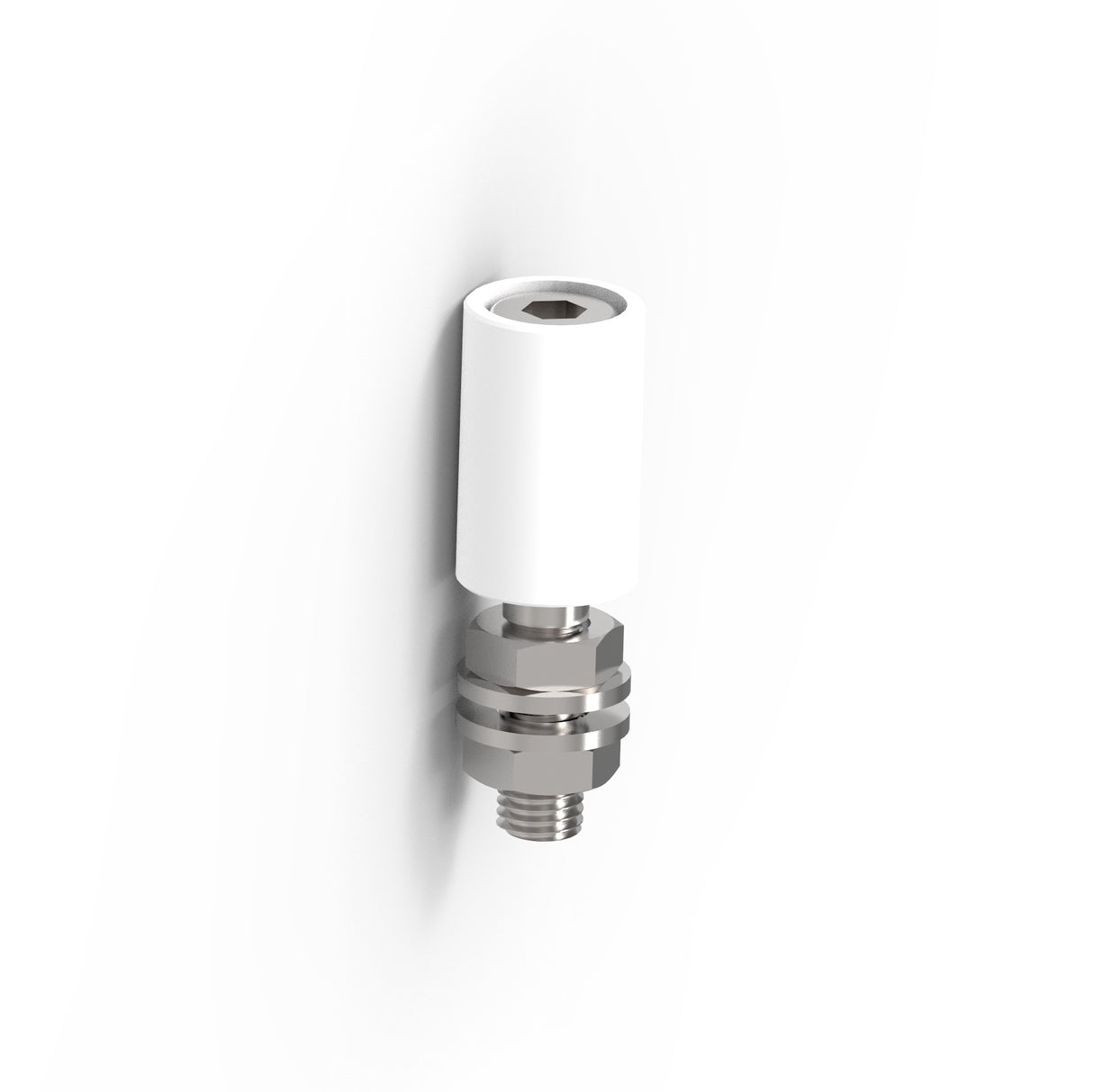 Támasztógörgő fehér PVC D25mm