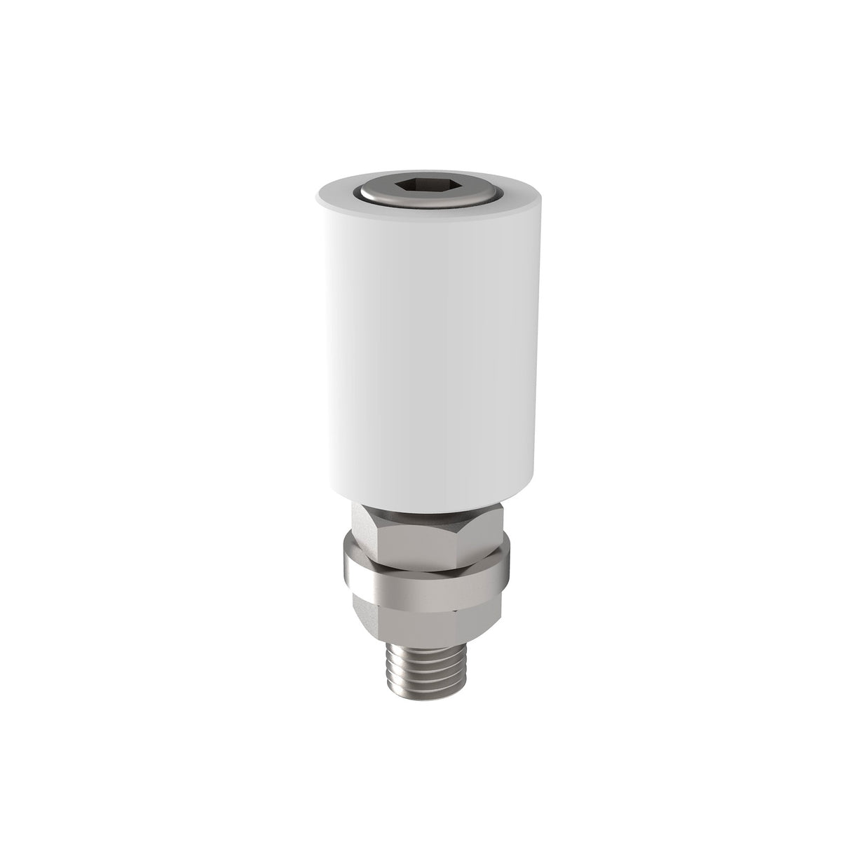 Nejlon vezetőgörgő, INOX, D22mm