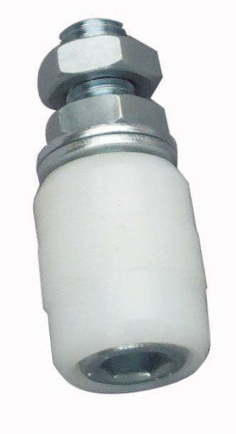 Támasztógörgő fehér PVC D32mm D32 mm, white