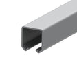 Függőkapu sín, Zn, 42x54x2,5mm, L6m
