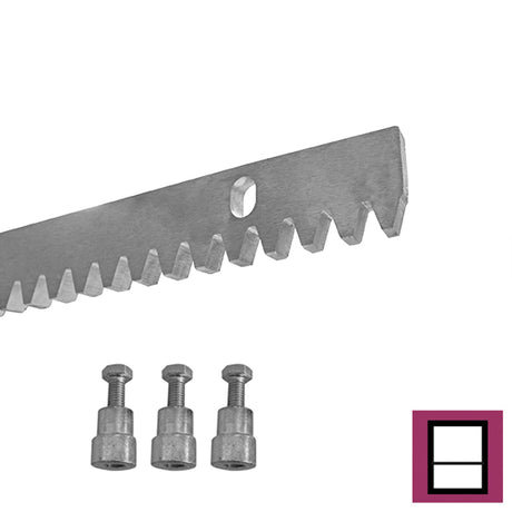 Horganyzot acél fogasléc, 30x10mm, L1m, max 1700kg