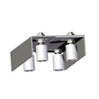 Rozsdamentes felső vezető 4 görgős INOX, 135-175x2