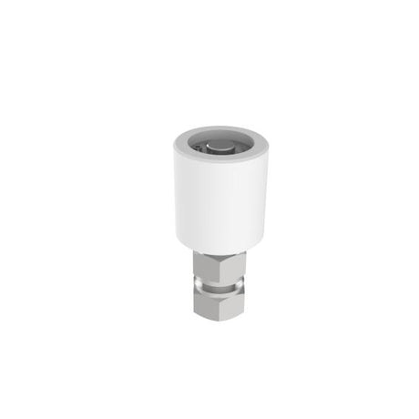 Gumigyűrűs támasztó görgő-fehér PVC Zn, D40mm,