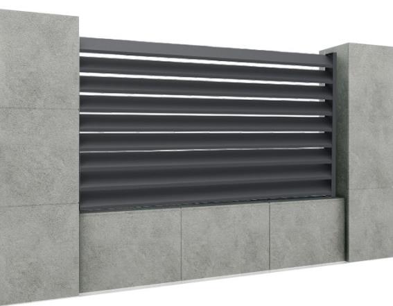 Kerítéskészlet 20x120-as lamellával, 1,2x2m