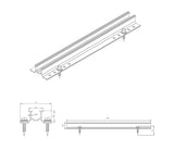 Alumínium konzol 26mm L385 mm trapézlemezhez