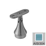 Síkkapaszkodó tartó-állítható AISI304, 40x40x2/d42
