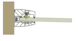 Előtető aluprofil síküveghez 73x118x3000 mm +1.5