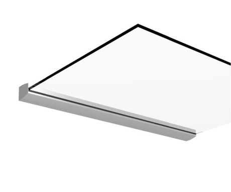 Előtető aluprofil síküveghez 73x118x3000 mm +1.5
