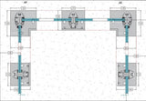 Aluminium galéria korlát sarok R