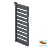 Egyszárnyú kapu 1,025x1,50m 20x100 R7016 kitöltéssel - készlet