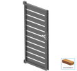 Egyszárnyú kapu 1,025x1,85m 20x100 R7016 kitöltéssel - készlet