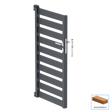 Egyszárnyú kapu 1,025x1,50m 20x100 R7016 kitöltéssel - készlet