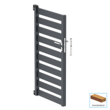 Egyszárnyú kapu 1,025x1,50m 20x100 R7016 kitöltéssel - készlet