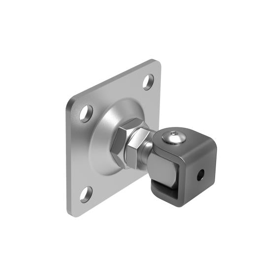 Talpas kapuforgáspont kontraanyával, M18, 90x90mm