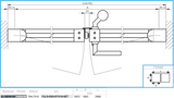 Kétszárnyú kapu 3,92x1,85m 20x100 R7016 töltettel - készlet