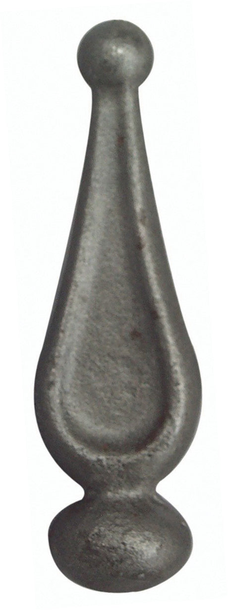 Kovácsoltvas csúcsdísz- gömbvégű h88, b29, n21,5mm