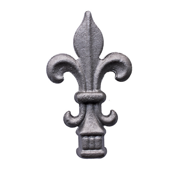 Kovácsoltvas csúcsdísz h120, b68, n24x24mm