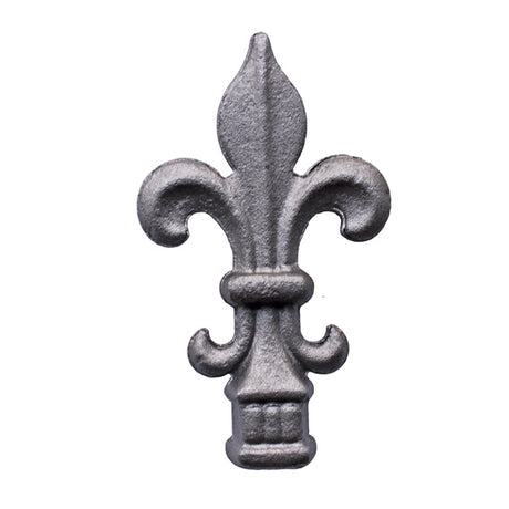 Kovácsoltvas csúcsdísz h120, b68, n24x24mm